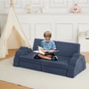 Nasitip 11pcs Modular Kids Play Couch,Sectional Sofa Floor Toddler Couch, Convertible Foam Floor Sofa,Blue - 4 of 4