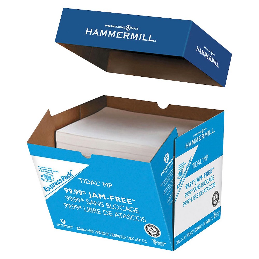 Hammermill Business Copy Paper, 20lb, 92 Bright, 8.5 x 11, 8 Ream Case