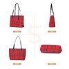 Signare USA Royal Stewart Tartan Red Shoulder Tote Bag - 2 of 4