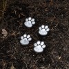 LumaBase Solar-Powered Paw Print Pathway Lights - 4 Lights - 4 of 4