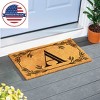 28" x 16" Monogram Coir Mat, Letter  "A" - 4 of 4