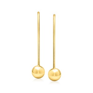 Pure Collection by Ross-Simons Italian 18kt Gold Vermeil Ball Drop Earrings - 1 of 4