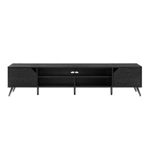 NicBex TV Stands for 90 inch TV, Entertainment Center with Open Shelves and Closed Cabinets,TV Console for Bedroom, Living Room, Home,Black - 1 of 4
