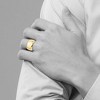 Black Bow Jewelry 7mm to 12mm 10K Yellow Gold Half Round Standard Fit Band - 4 of 4