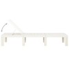 vidaXL Sunlounger White Plastic 76.8 x 25.6 x 12.6 in - 4 of 4