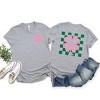 Simply Sage Market Women's Lucky Clover Checkered Front and Back Short Sleeve Graphic Tee - 2 of 2
