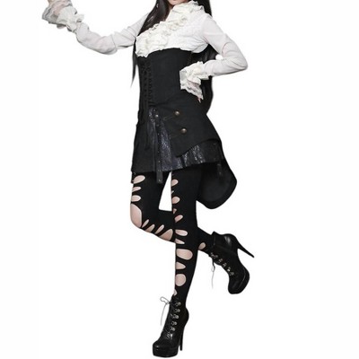 Women's Gothic Military Style Waist Cincher - Pentagramme