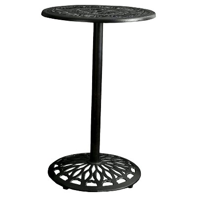 Waterbury Cast Aluminum Round Bar Table - Copper - Christopher Knight Home