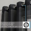 HLC.ME Semi Sheer Voile Light Filtering Transparent Window Curtain Grommet Panels - Set of 2 - 2 of 4