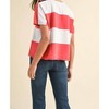 Women's American Flag Mineral Washed Knit Top - AnnieWear - 3 of 3