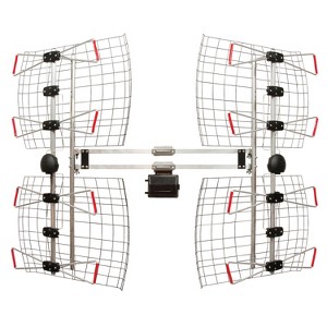 Antennas Direct 8-Element Bowtie UHF Outdoor HDTV Antenna, 70+ Mile Range, 4K 8K UHD NEXTGEN TV with All-Weather Mounting Hardware in Silver - 1 of 4