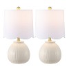 Devi 20.25" Table Lamp (Set of 2) - TBL4631 - White - Safavieh - 2 of 4
