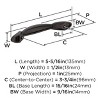 Amerock Intertwine 3-3/4 inch (76mm) Center-to-Center Cabinet Pull or Furniture Pull - 3 of 4