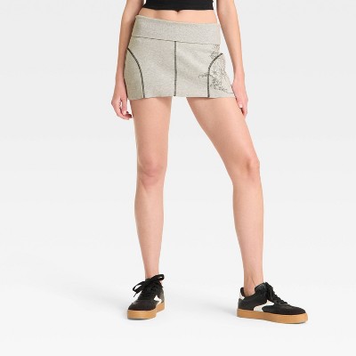 Women's Low-Rise Knit Mini Wrap Skort - Wild Fable™