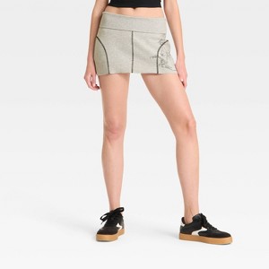 Women's Low-Rise Knit Mini Wrap Skort - Wild Fable™ - 1 of 3