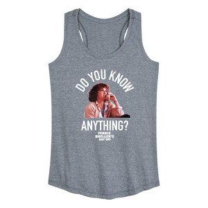 Women's - Ferris Bueller's Day Off - Do You Know Anything Graphic Racerback Tank - 1 of 4