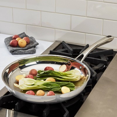 Cuisinart Classic 12 Stainless Steel Skillet - 8322-30: Oven & Broiler Safe, Dishwasher Safe, Induction Compatible