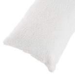 Hastings Home Soft Body Pillow Cover with Zipper - White