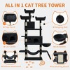 68.5" Multi-Level Cat Tree for Indoor, Heavy Duty Adult Cat Tower with 2 Condos, Plush Perches, Sisal Scratching Posts,Hammocks,Basket,Dangling Balls - 4 of 4