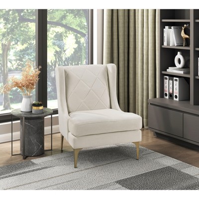 NicBex Modern Accent Chair, Living Room Chair with Solid Wood Legs Upholstery Pocket Coils Armchair for Bedroom