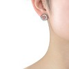 Guili Sterling Silver Sunflower Earrings with Cubic Zirconia – A Radiant Floral Design That Embodies Natural Beauty, Elegance, and Timeless Charm - 2 of 3