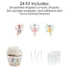 Big Dot of Happiness Let's Be Fairies - Cupcake Decoration - Fairy Garden Birthday Party Cupcake Wrappers and Treat Picks Kit - Set of 24 - 3 of 4