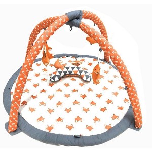 Bacati - Baby Activity Gyms & Playmats (Playful Fox Orange/Grey) - 1 of 4