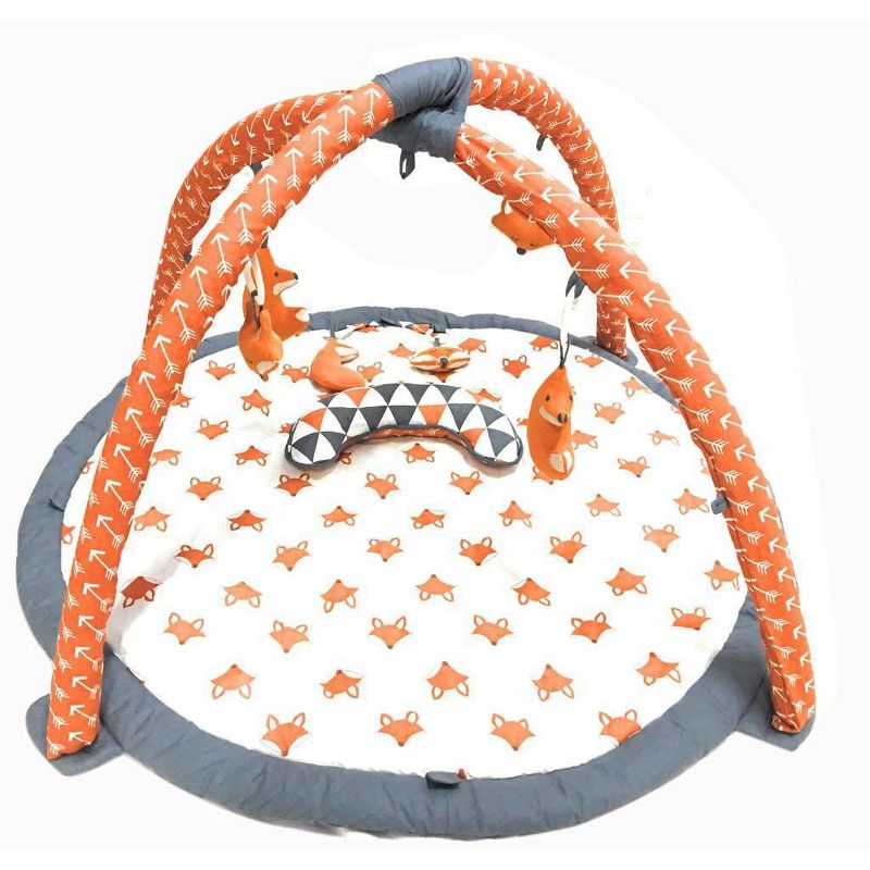 Bacati - Baby Activity Gyms & Playmats (Playful Fox Orange/Grey), 2 of 7