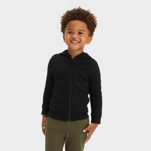 Black zip up hoodie toddler online