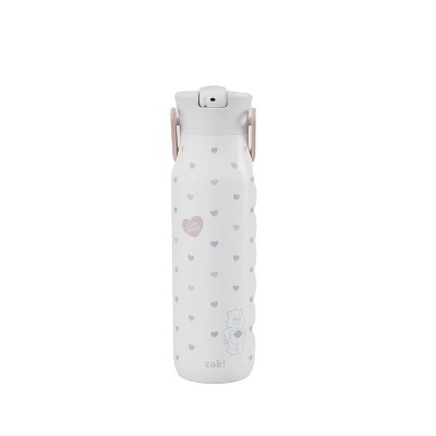 Zak Designs 32oz Care Bears Stainless Steel Vacuum Insulated Water Bottle with Straw Lid Cream