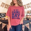 Simply Sage Market Women's In My Game Day Era - Blue Short Sleeve Garment Dyed Tee - 2 of 4