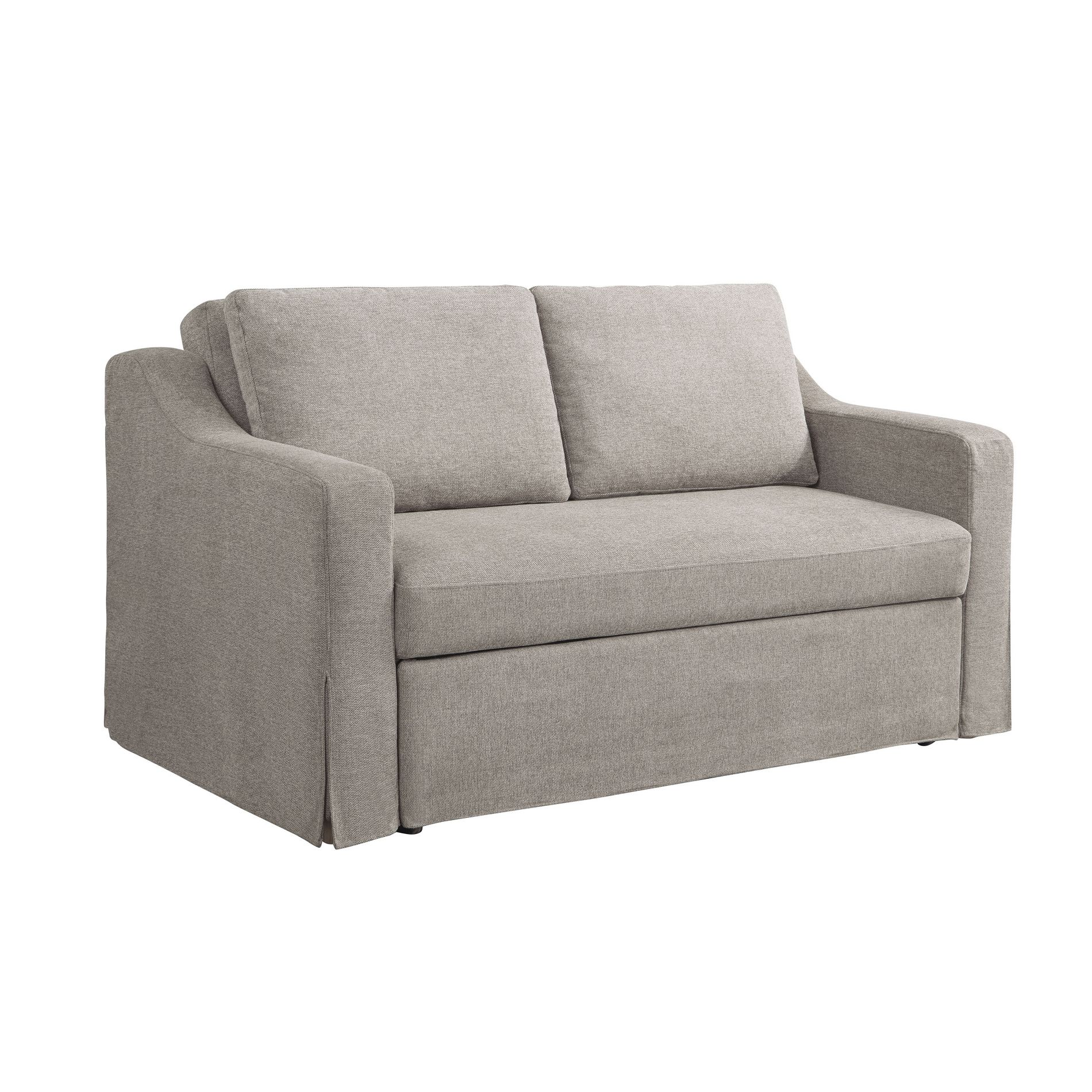 Serta Hans Convertible Loveseat Woven Flax