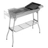 SEVOBAL Outdoor Grills, Griddles and Smokers Foldable Outdoor BBQ Set with Non Stick Pan, Accessories for Camping, Picnics, Silver, 28.7"*12.99"*7.3" - 2 of 4