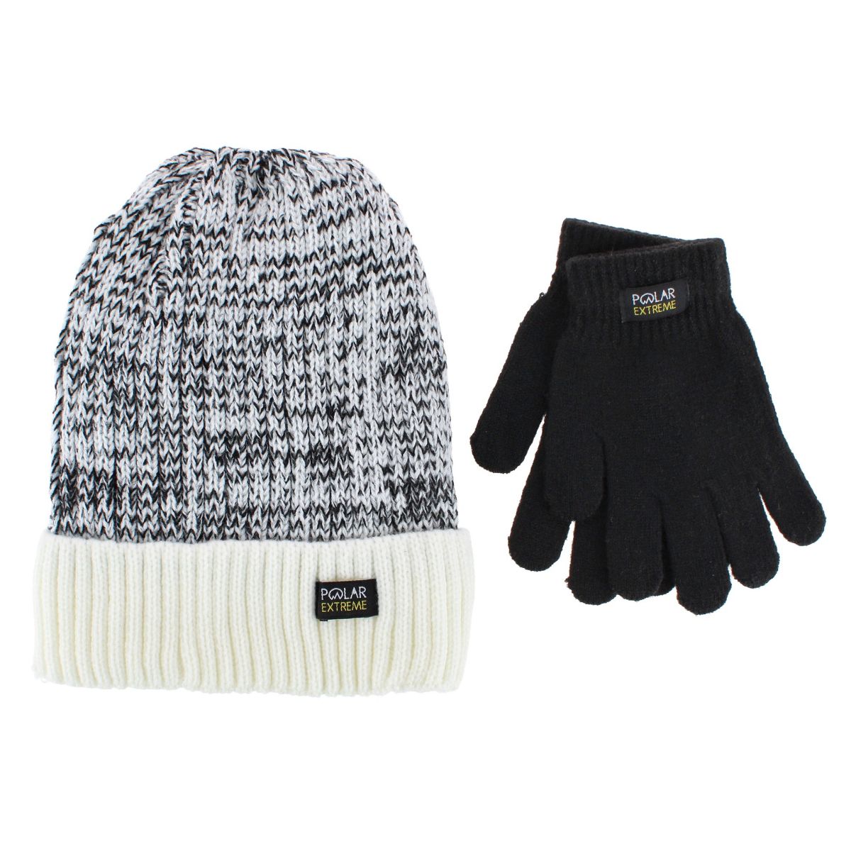 Polar Extreme Boys' Marled Ribbed Winter Beanie & Gloves Set - thumbnail 9