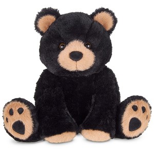 Bearington Woody The Black Bear Plush, 10.5 Inch Bear Stuffed Animal - 1 of 4