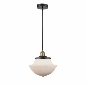 Oxford - 1 Light Cord Hung Mini Pendant In Modern Style-12.13 Inches Tall and 11.75 Inches Wide - 1 of 1
