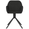 vidaXL Swivel Dining Chairs, 2 Pcs, Black Velvet - 4 of 4