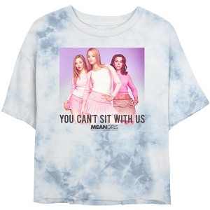 Junior's Women Mean Girls You Can't Sit With Us Poster Crop T-Shirt - 1 of 4
