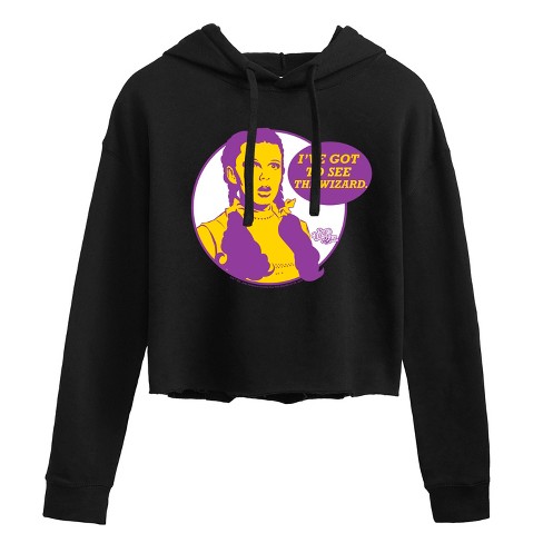 Women's - Wizard of Oz - Dorothy I've Got To See The Wizard Cropped Graphic Hoodie - image 1 of 3