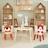 ORRD 5-Piece Kids Table & Chair Set, Wooden Cartoon Animal Table with 4 Chairs for Ages 3-8 (Large Table) - 2 of 4