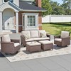 Outdoor Patio Furniture Set All Weather PE Rattan Conversation Set - 2 of 4