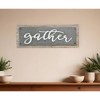 HomeRoots 10" X 25" Brown and Gray Gather Wood and Metal Wall Decor - 2 of 4