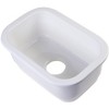 ALFI AB1218 Small Rectangular Fireclay Undermount or Drop In Prep / Bar Sink - 3 of 4