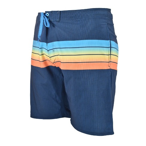 Burnside Men's Board Short Quick Dry Panel Striped Print | Navy 40 : Target