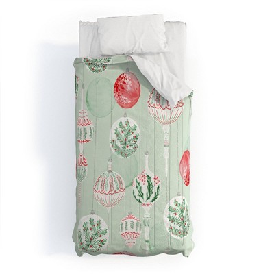 Jacqueline Maldonado Christmas Ornaments Cotton Comforter & Sham Set - Deny Designs