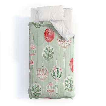 Jacqueline Maldonado Christmas Ornaments Cotton Comforter & Sham Set - Deny Designs