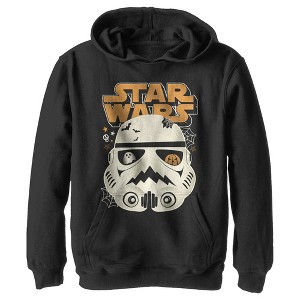 Boy's Star Wars: A New Hope Halloween Stormtrooper Distressed Pull Over Hoodie - 1 of 4