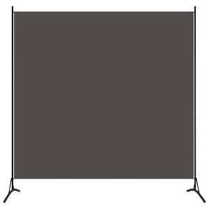 vidaXL Room Divider Anthracite 68.9"x70.9" Fabric - 1 of 4