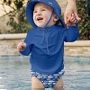 Green Sprouts Baby/Toddler Long Sleeve Zip Rashguard Shirt - 3 of 4