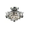 Elegant Lighting Toureg 3 light Chrome Flush Mount Clear Royal Cut Crystal - 2 of 3